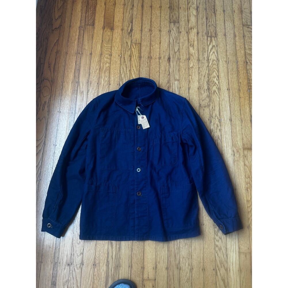 NWT Mister Freedom Veste Ouvrier Indigo Metisse See Desc